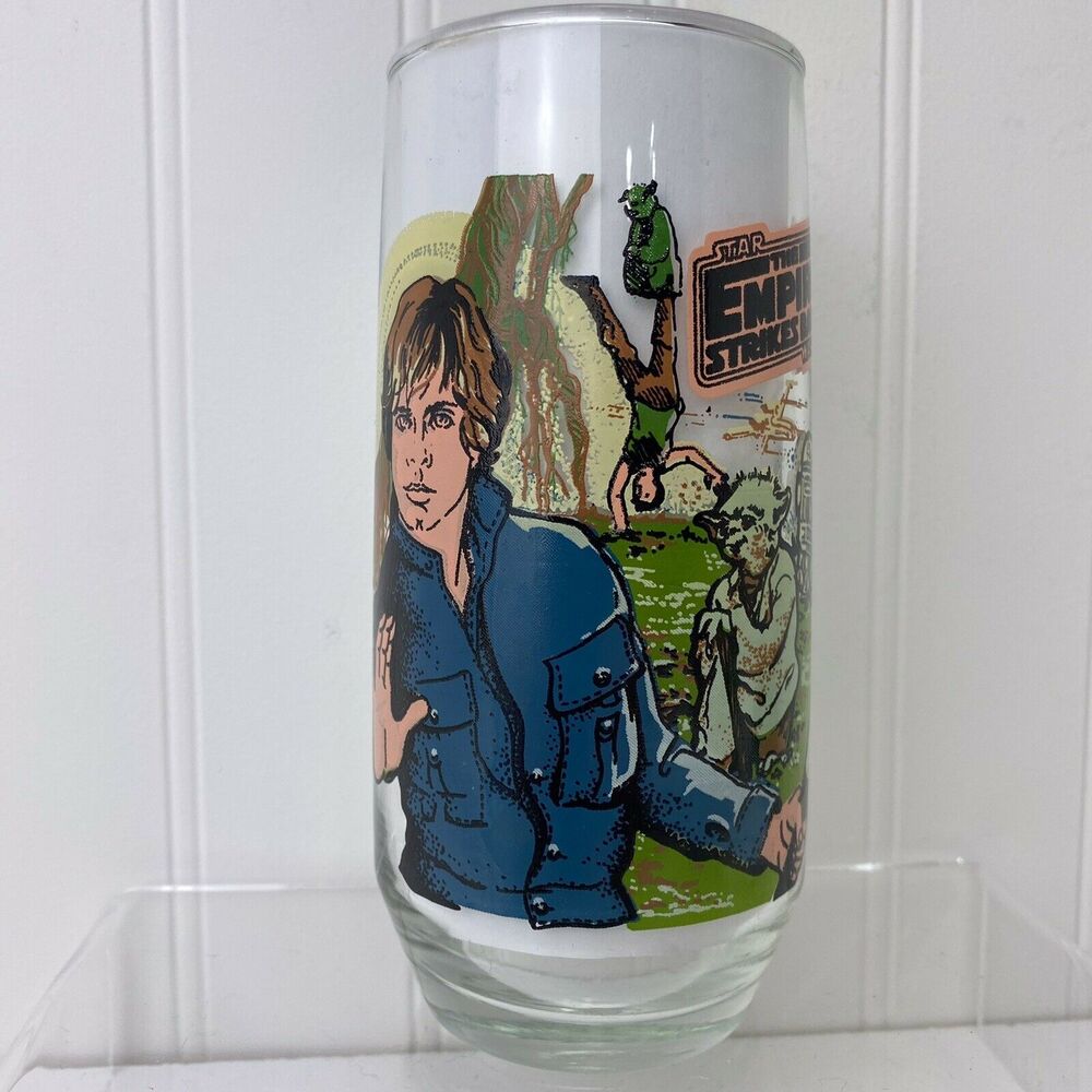 Star Wars Glass Burger King Return Of The Jedi - Luke Skywalker 1980 Coca-Cola